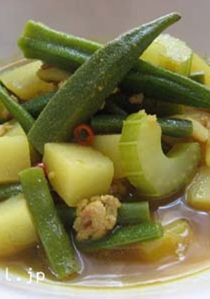 オクラといんげんのスープカレー-レシピのメイン写真