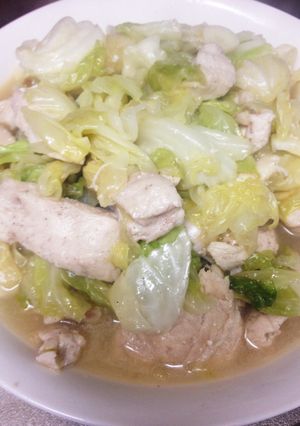 鶏胸肉とキャベツの塩蒸し焼き-レシピのメイン写真