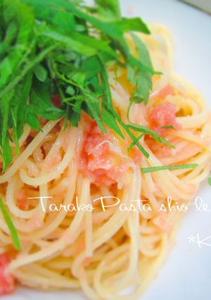*塩レモン*de たらこパスタ大葉山盛り-レシピのメイン写真
