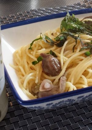 砂肝コンフィの柚子胡椒風味パスタ-レシピのメイン写真
