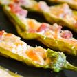 しし唐のクリチ詰めロースト ビール最高!