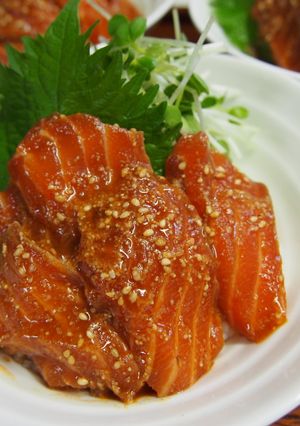 サーモンの変わり漬け丼-レシピのメイン写真