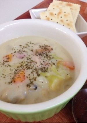 コクウマ！豆乳でクラムチャウダー-レシピのメイン写真