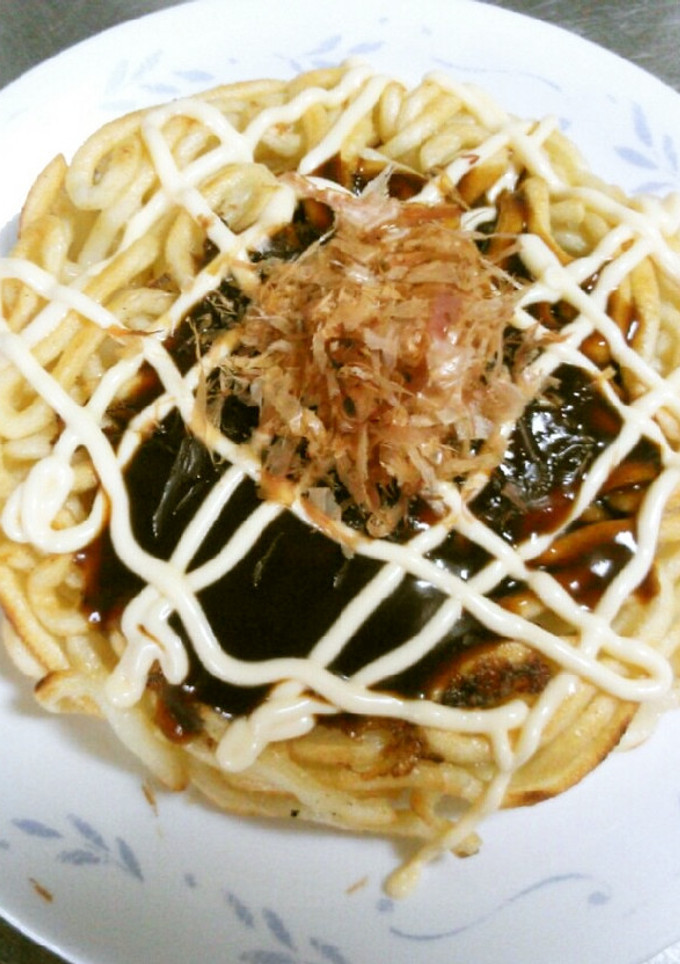 うどんでお好み焼き風♪-レシピのメイン写真