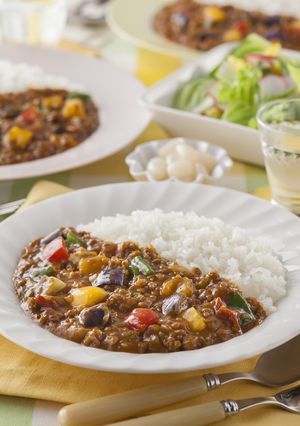 彩り野菜のキーマカレー-レシピのメイン写真