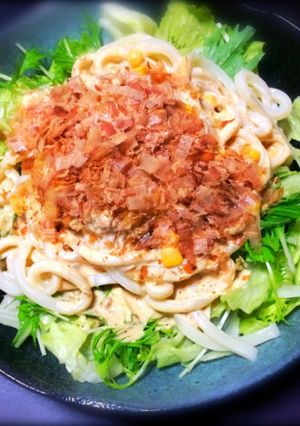 サラダうどん-レシピのメイン写真
