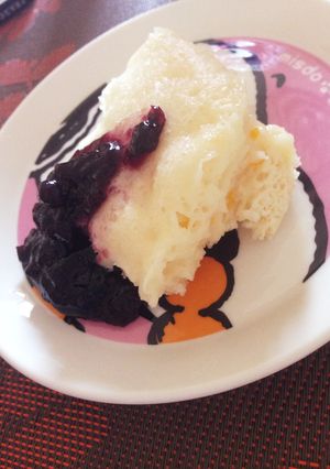 ヘルシー☆モッチふかレンジ蒸しパン-レシピのメイン写真