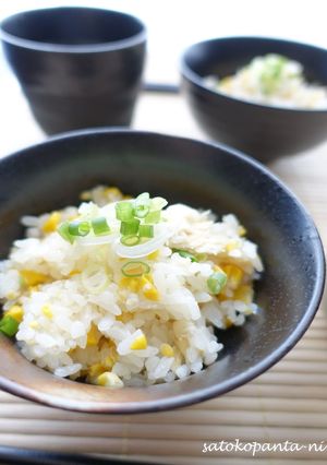 トウモロコシと鶏肉塩レモンの炊き込み御飯-レシピのメイン写真