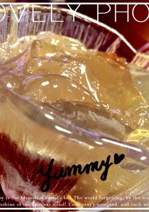 コンポートのシロップと紅茶ゼリー-レシピのメイン写真