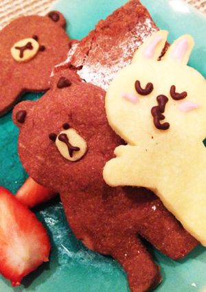 LINE！ブラウンコニーラブラブクッキー-レシピのメイン写真