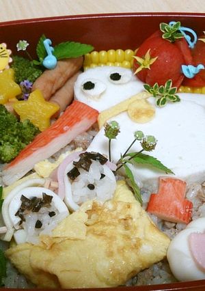 ベビーモンチッチ キャラ弁 こうのとり-レシピのメイン写真