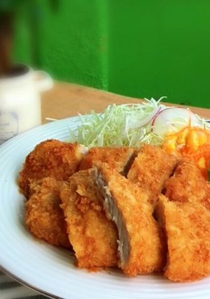 お好み焼き粉De! とんかつにひとくふう-レシピのメイン写真