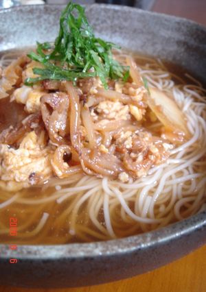 ぶっかけ豚キムチ炒め麺♪-レシピのメイン写真