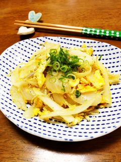 玉葱としらすと卵の塩炒め-レシピのメイン写真