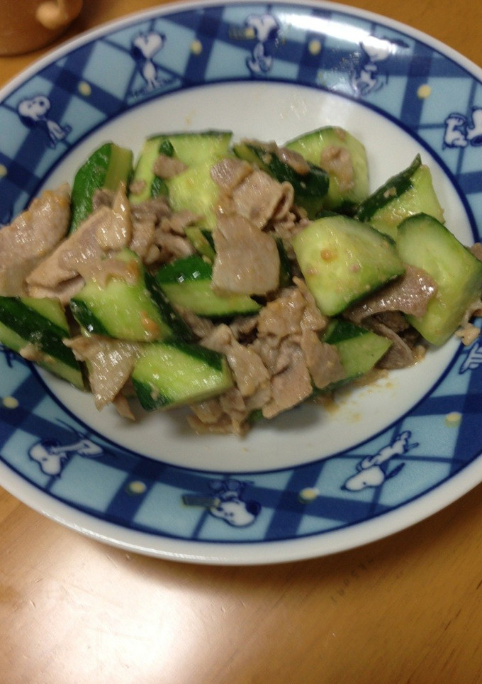 夏に！簡単きゅうりと豚肉の味噌炒め-レシピのメイン写真