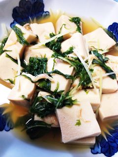 水菜と高野豆腐の煮浸し-レシピのメイン写真