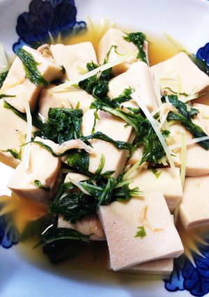 水菜と高野豆腐の煮浸し-レシピのメイン写真