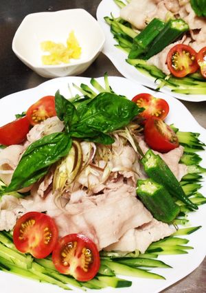 夏野菜豚しゃぶ-レシピのメイン写真