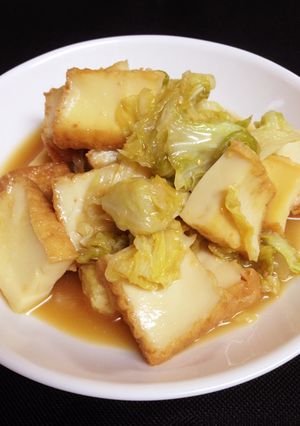 あま〜いキャベツと厚揚げのみそ炒め煮-レシピのメイン写真