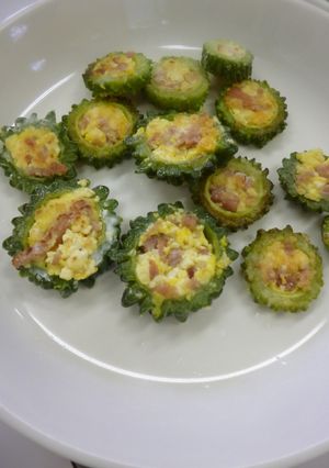 ゴーヤの豆腐づめ-レシピのメイン写真