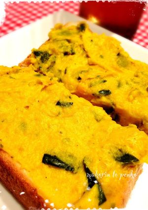 朝食に♫簡単！メチャ旨パンプキントースト-レシピのメイン写真