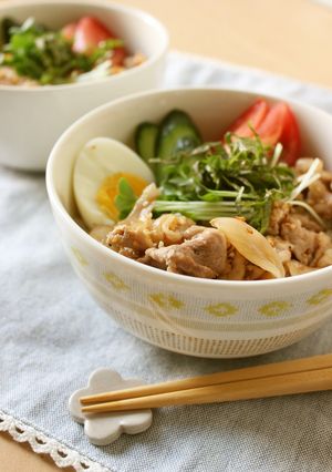 青じそ＆ごま油香る♪爽やかスタミナ丼-レシピのメイン写真