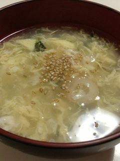 お吸い物の素卵スープ-レシピのメイン写真
