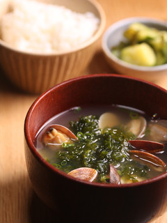 天然だしパックで作る あさりのみそ汁-レシピのメイン写真