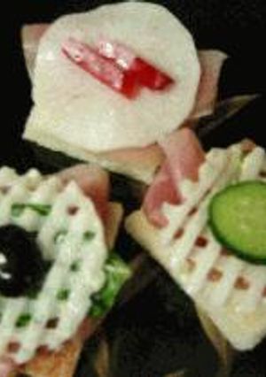カナッペのトッピング１-レシピのメイン写真