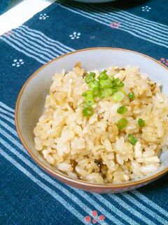 新生姜と梅の鶏ひき肉炊き込みご飯-レシピのメイン写真