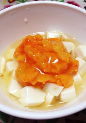 離乳食中期*豆腐と人参のあんかけ-レシピのメイン写真