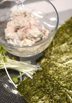 おもてなしにも！鮪のタルタル〜海苔巻き！-レシピのメイン写真