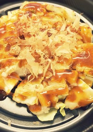 材料3つ！ヘルシー キャベお好み焼き-レシピのメイン写真