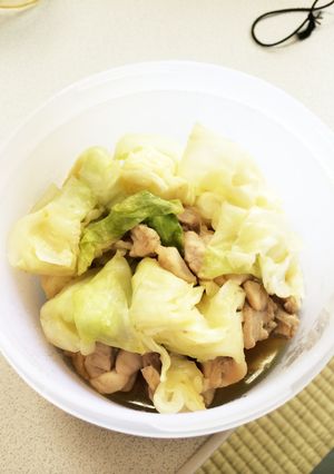 茹で鶏キャベツ´ω`)ﾉ-レシピのメイン写真