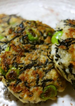 ヘルシーレシピ②枝豆ひじきの豆腐バーグ-レシピのメイン写真