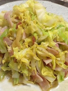 超簡単 キャベツとベーコンのバター炒め-レシピのメイン写真