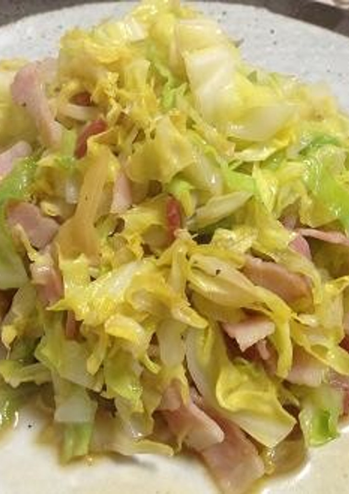 超簡単 キャベツとベーコンのバター炒め-レシピのメイン写真