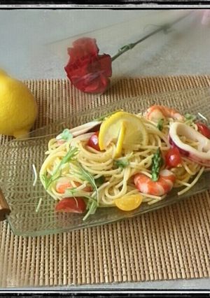 塩レモンで海鮮パスタ♪-レシピのメイン写真