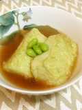 枝豆豆腐の揚げ出し風