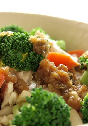 蒸し鶏ときのこサラダオニオンドレッシング-レシピのメイン写真