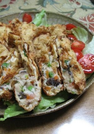 サクッふぁとろ裏巾着揚げ-レシピのメイン写真
