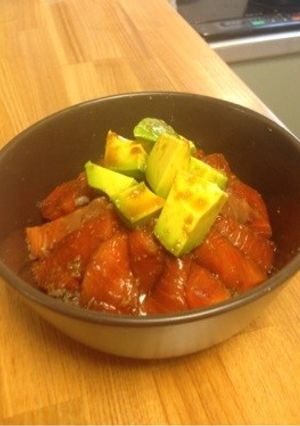 ハワイ気分♡簡単ロミロミサーモン丼-レシピのメイン写真