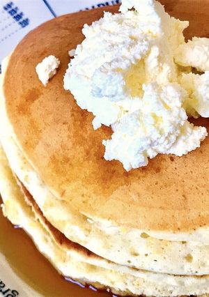 冷めてもふわふわパンケーキ【卵白消費】-レシピのメイン写真