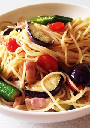 あるものでササッと！夏野菜パスタ-レシピのメイン写真