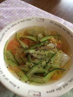 白だしで☆簡単さっぱりスープ-レシピのメイン写真