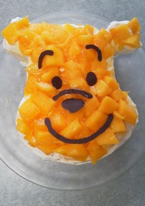 夏のサッパリ マンゴーケーキ(プーさん)-レシピのメイン写真