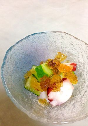 お洒落なジュレかけ酢の物-レシピのメイン写真