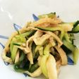 さっぱり鶏皮ときゅうりの和え物