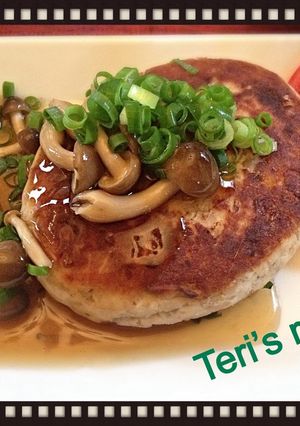 繊維質豊富★茸・根菜・おから鶏ハンバーグ-レシピのメイン写真