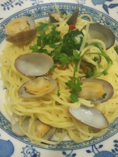 【パスタ】水菜入りボンゴレ・ビアンコ-レシピのメイン写真